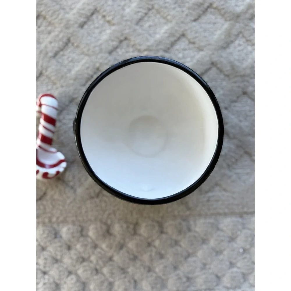 Hallmark Penguin Treat Bowl With Candy Cane Spoon Christmas Decor